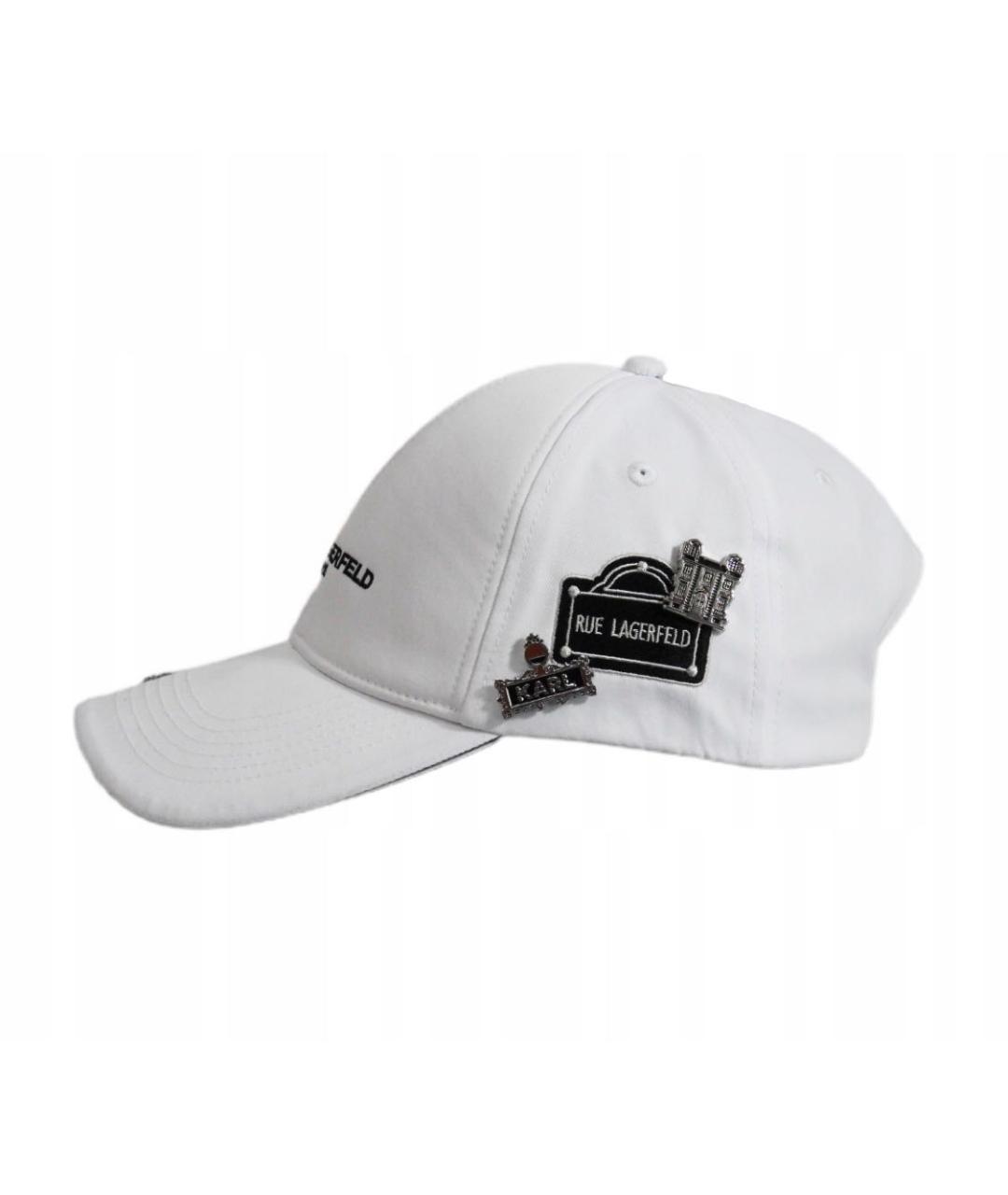 KARL LAGERFELD Белая кепка, фото 4