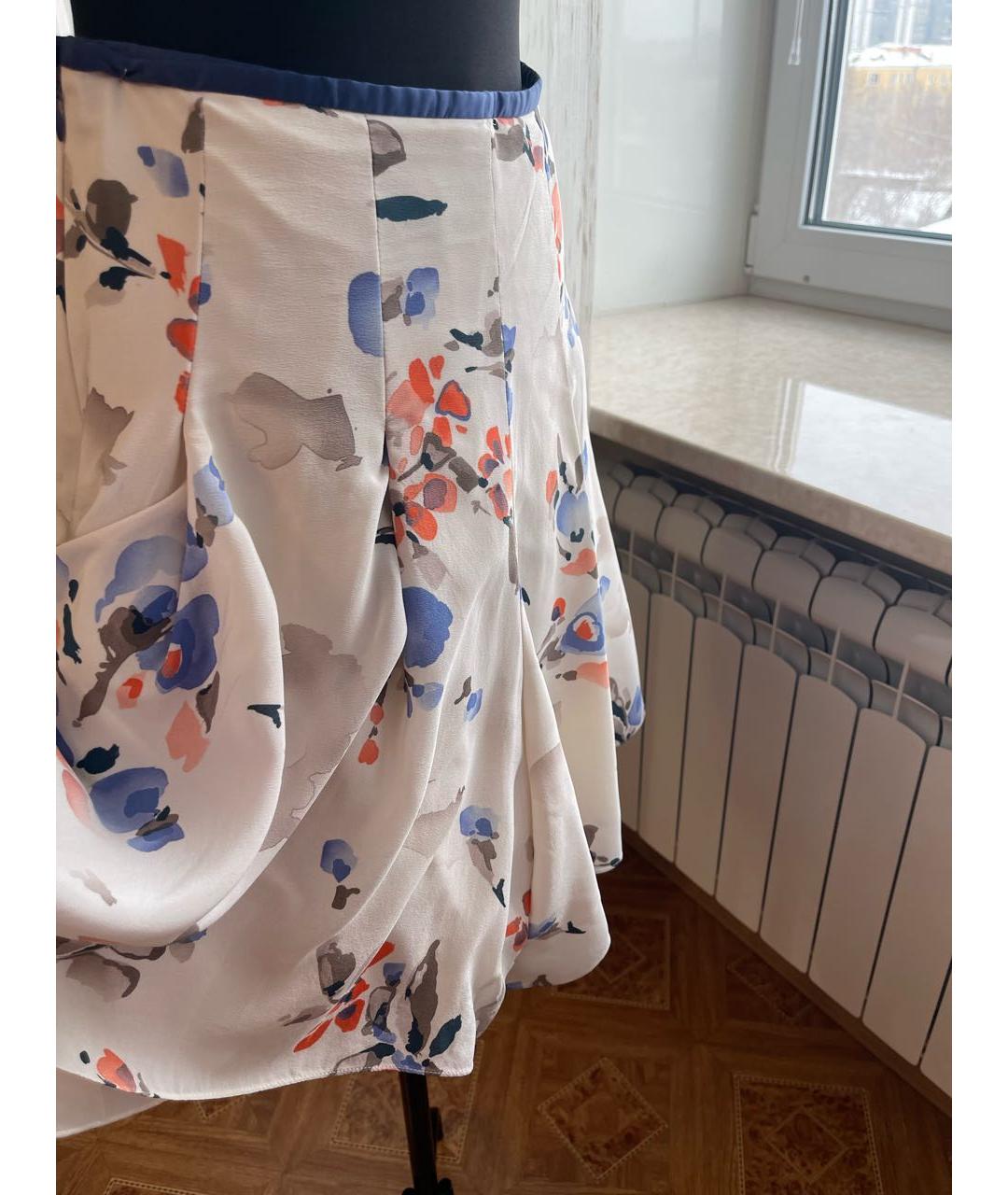 ARMANI COLLEZIONI Белые шелковые шорты, фото 3