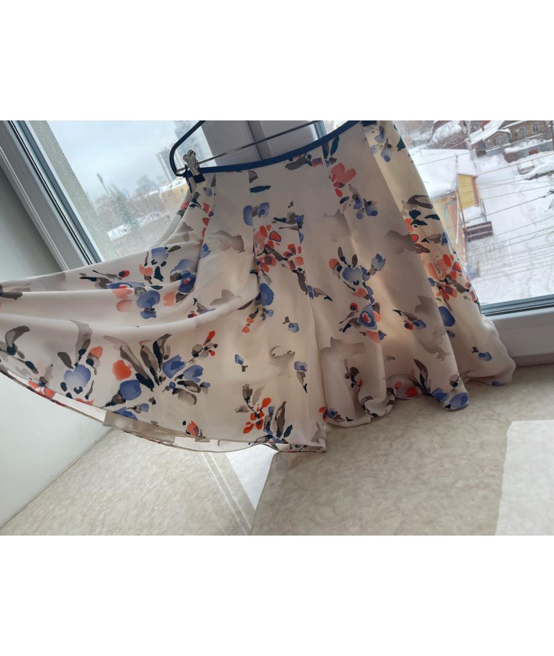 ARMANI COLLEZIONI Белые шелковые шорты, фото 4