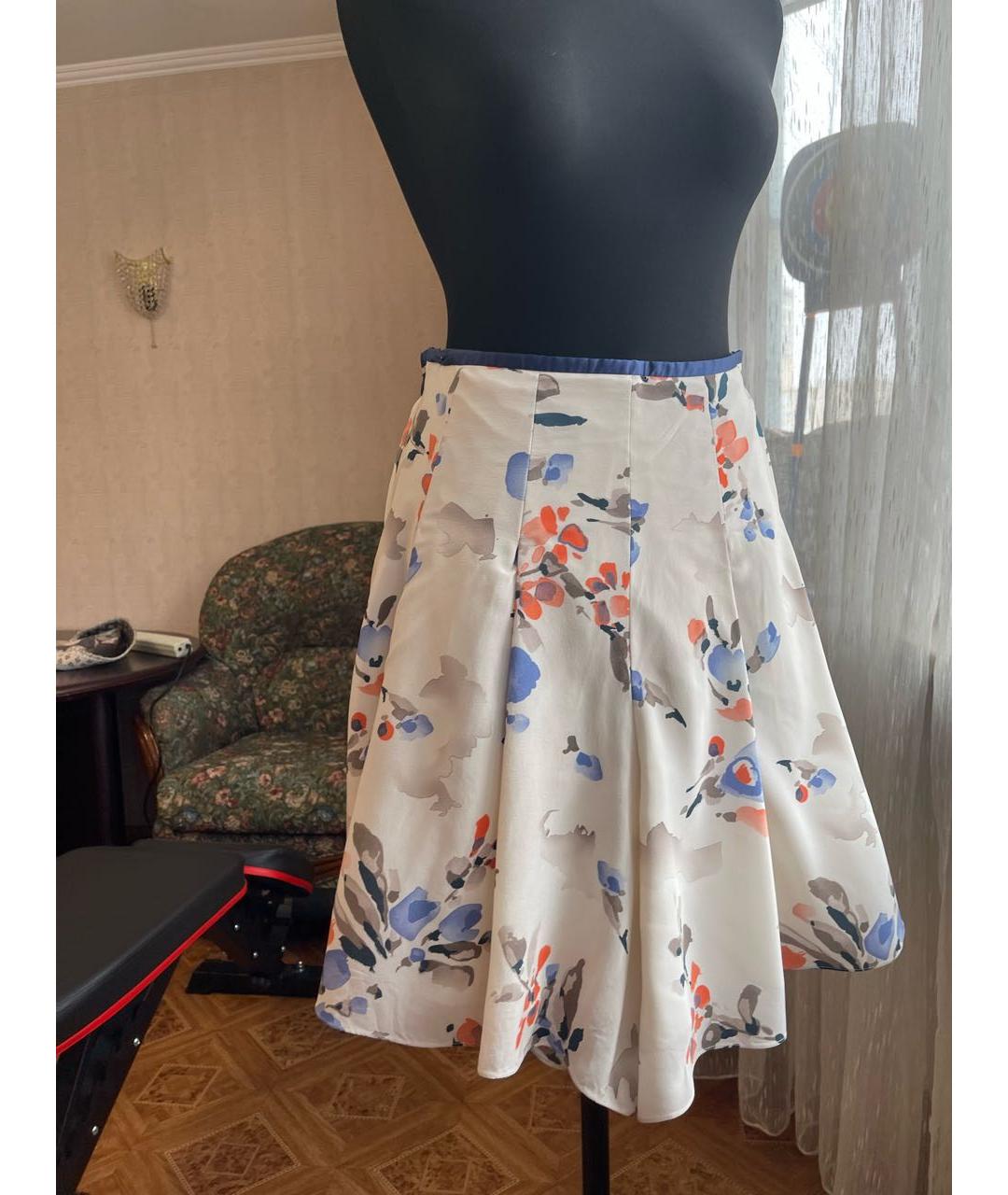 ARMANI COLLEZIONI Белые шелковые шорты, фото 9