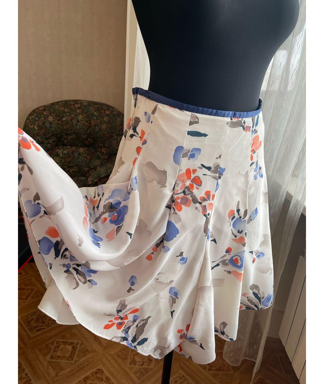 ARMANI COLLEZIONI Белые шелковые шорты, фото 2