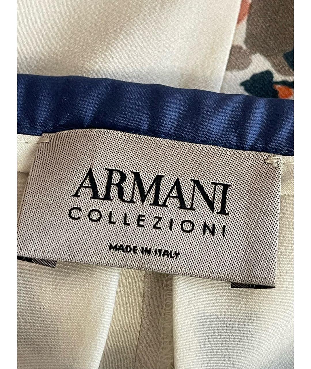 ARMANI COLLEZIONI Белые шелковые шорты, фото 7
