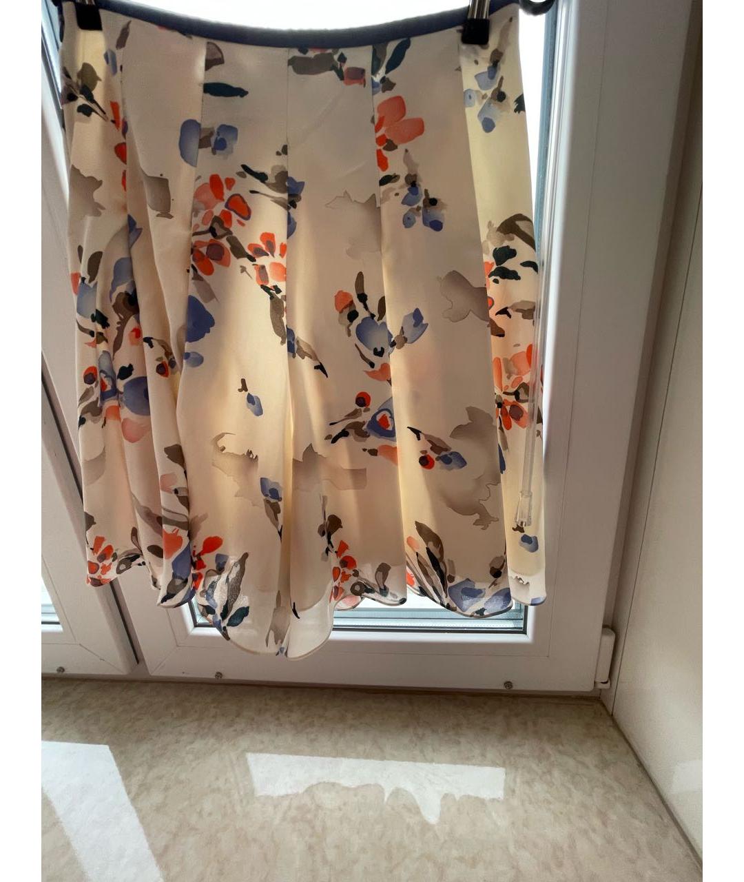 ARMANI COLLEZIONI Белые шелковые шорты, фото 8