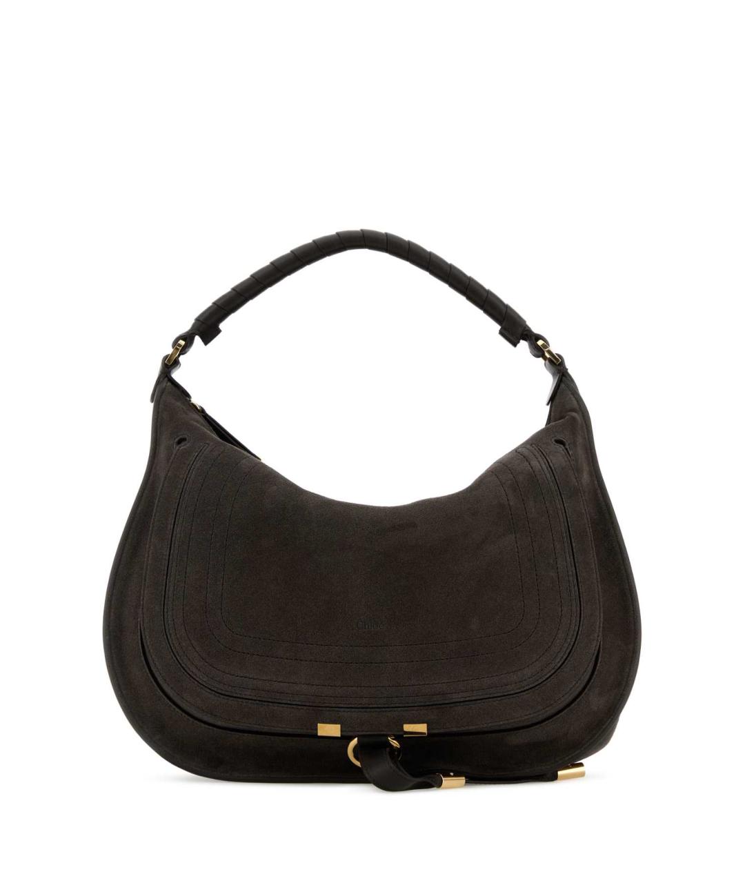 CHLOE Серая кожаная сумка с короткими ручками, фото 1