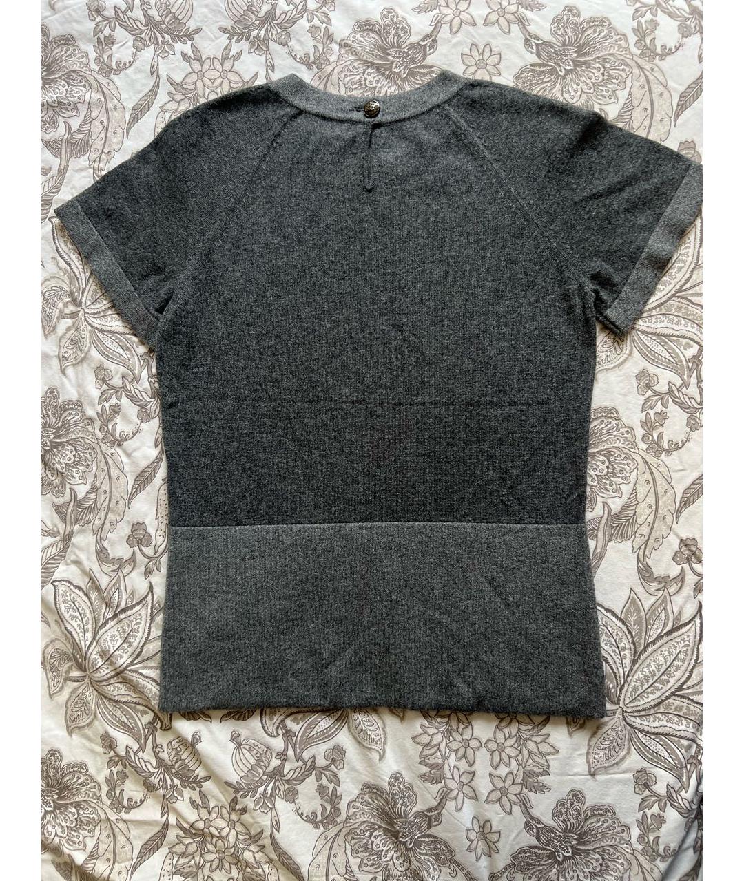 CHANEL Антрацитовый кашемировый джемпер / свитер, фото 2