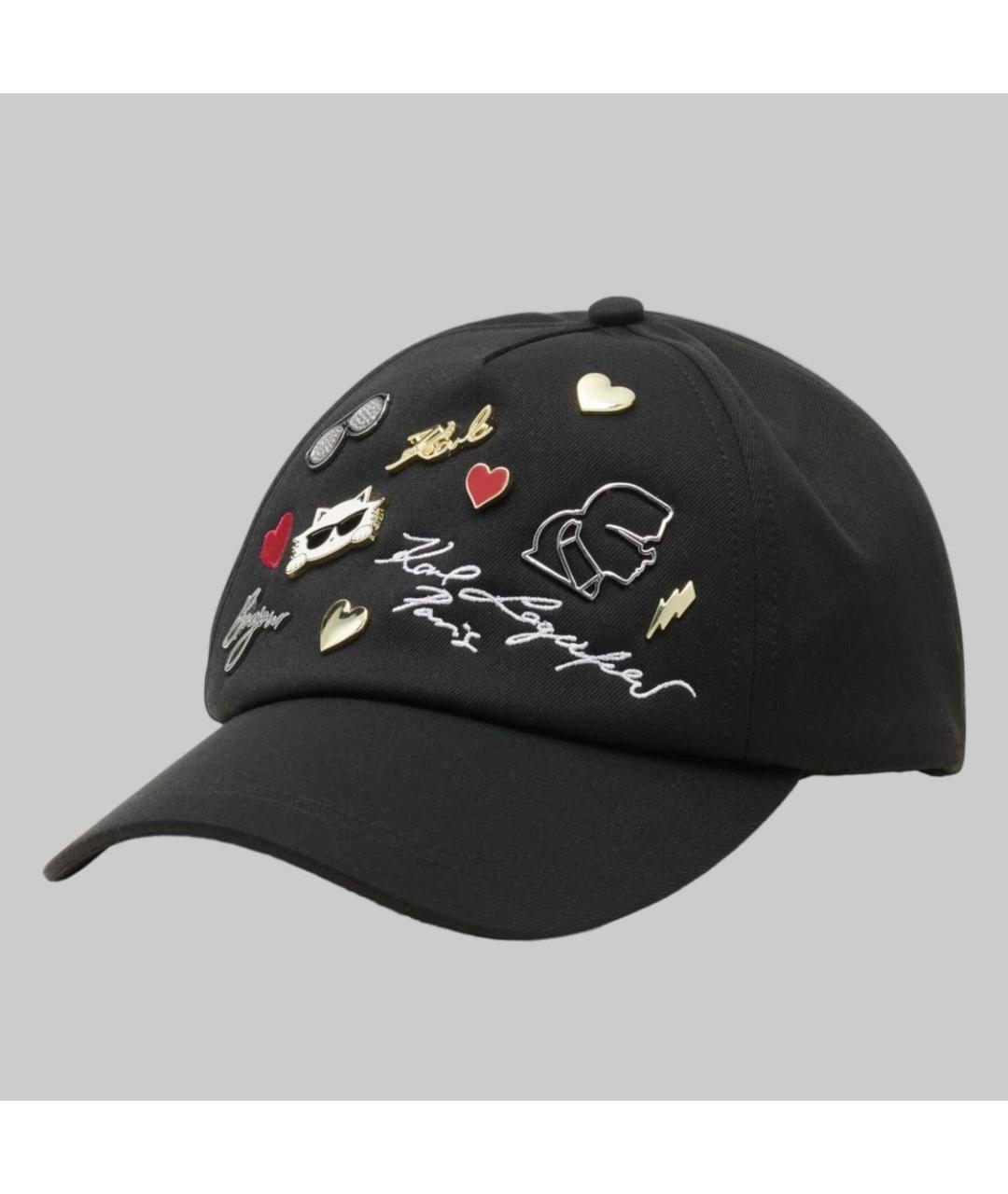 KARL LAGERFELD Черная кепка, фото 6
