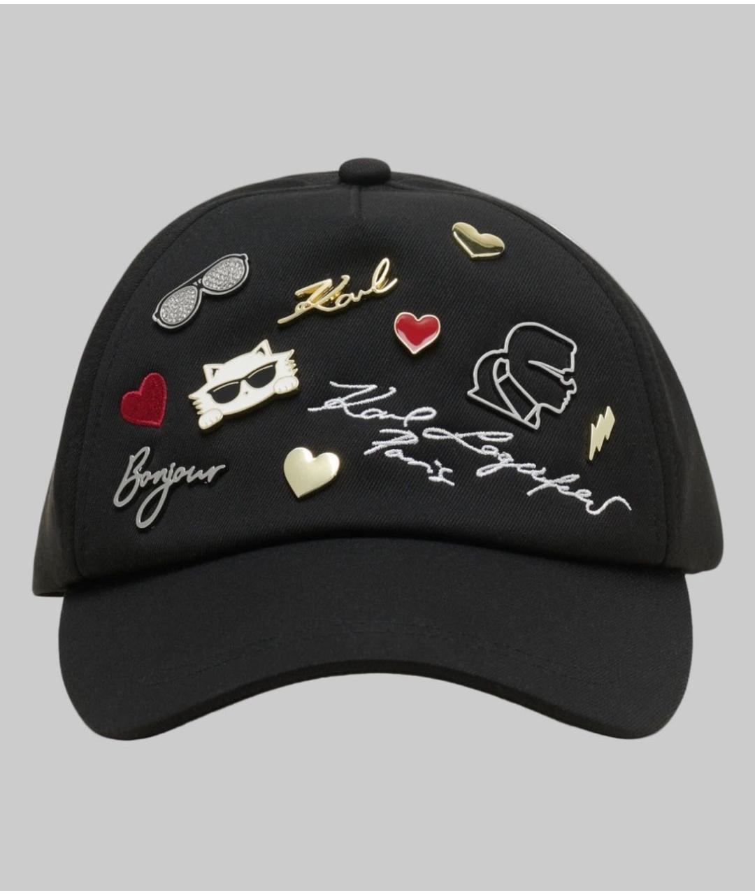 KARL LAGERFELD Черная кепка, фото 3