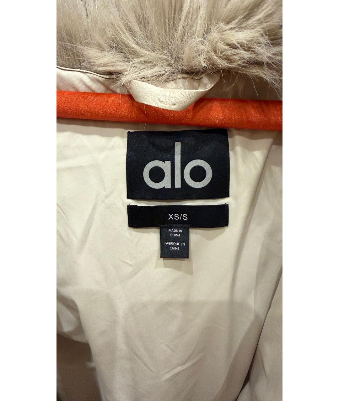 ALO YOGA Бежевая меховая шуба, фото 4