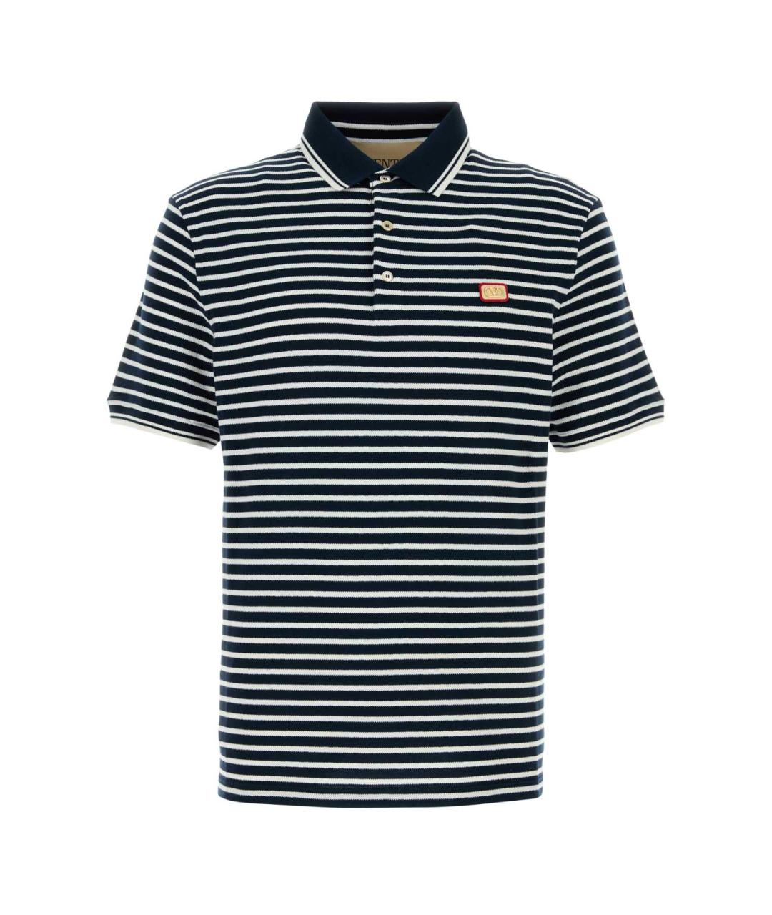 VALENTINO Мульти хлопковое поло с коротким рукавом, фото 1