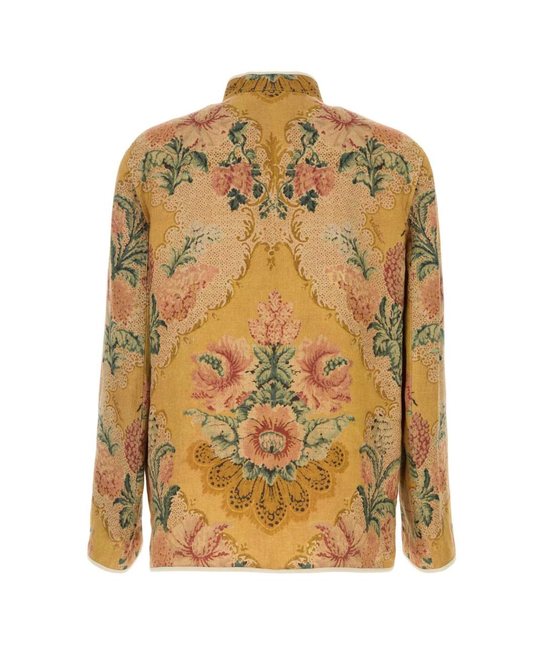 VALENTINO Мульти льняная кэжуал рубашка, фото 2