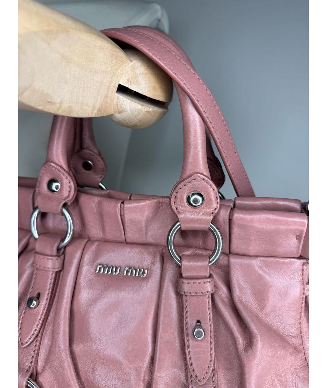 MIU MIU Мульти кожаная сумка с короткими ручками, фото 3