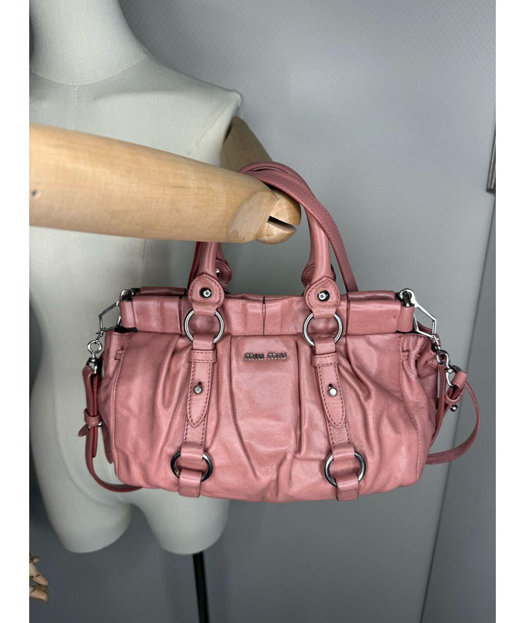 MIU MIU Мульти кожаная сумка с короткими ручками, фото 9