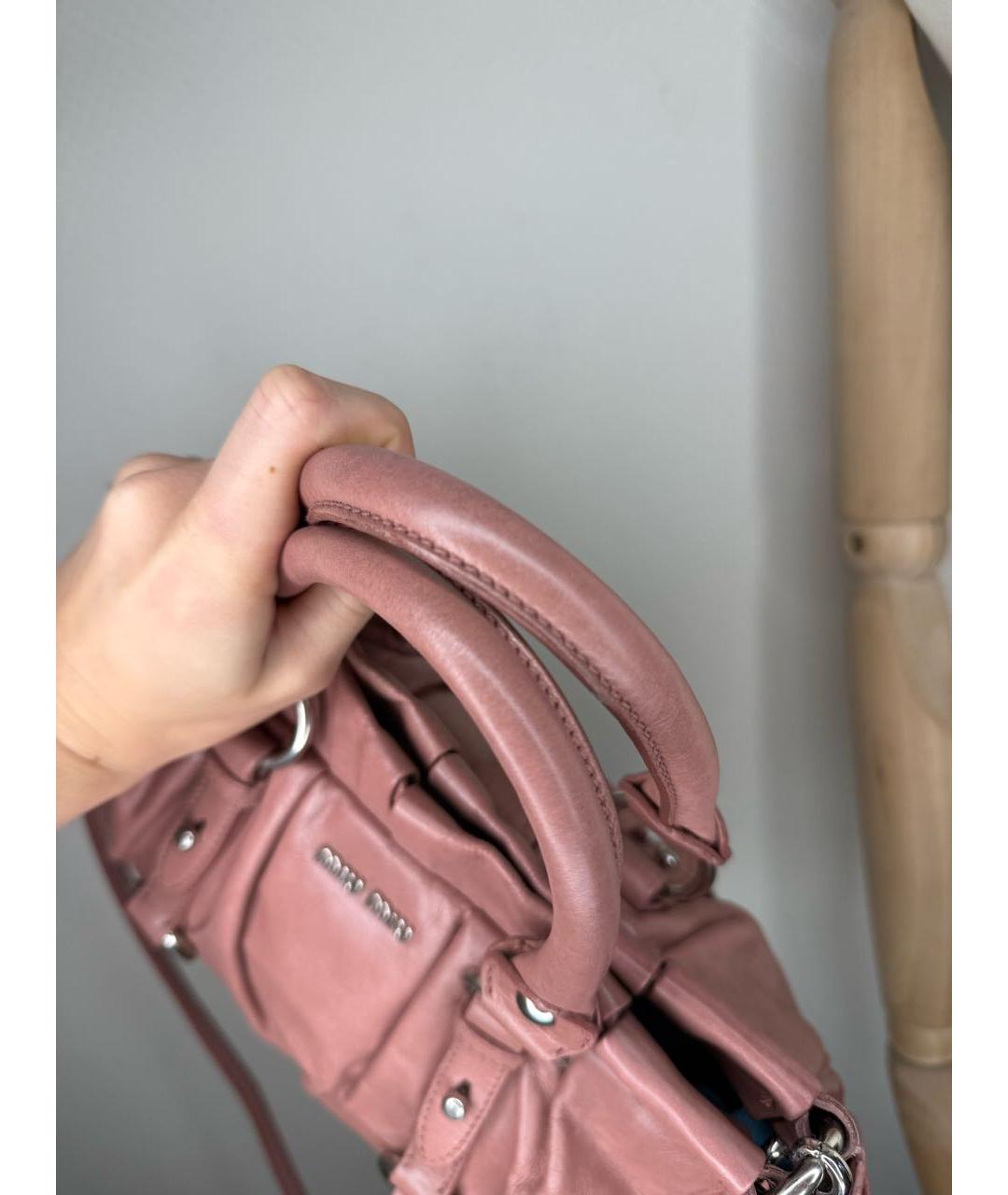 MIU MIU Мульти кожаная сумка с короткими ручками, фото 7