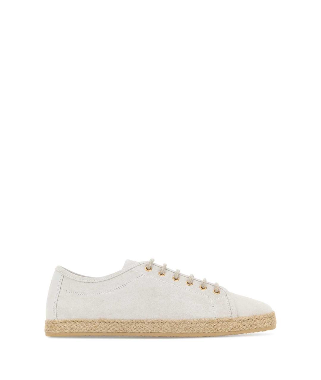 BRUNELLO CUCINELLI Белые кожаные низкие кроссовки / кеды, фото 1