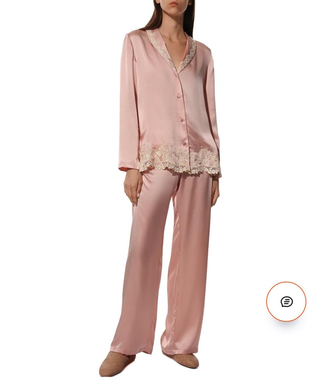 LA PERLA Розовая шелковая пижама, фото 4