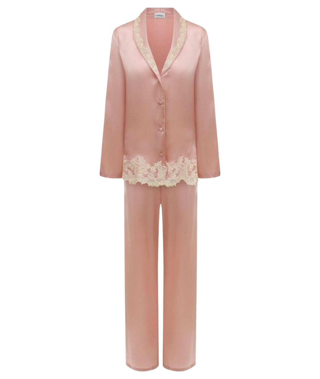 LA PERLA Розовая шелковая пижама, фото 1