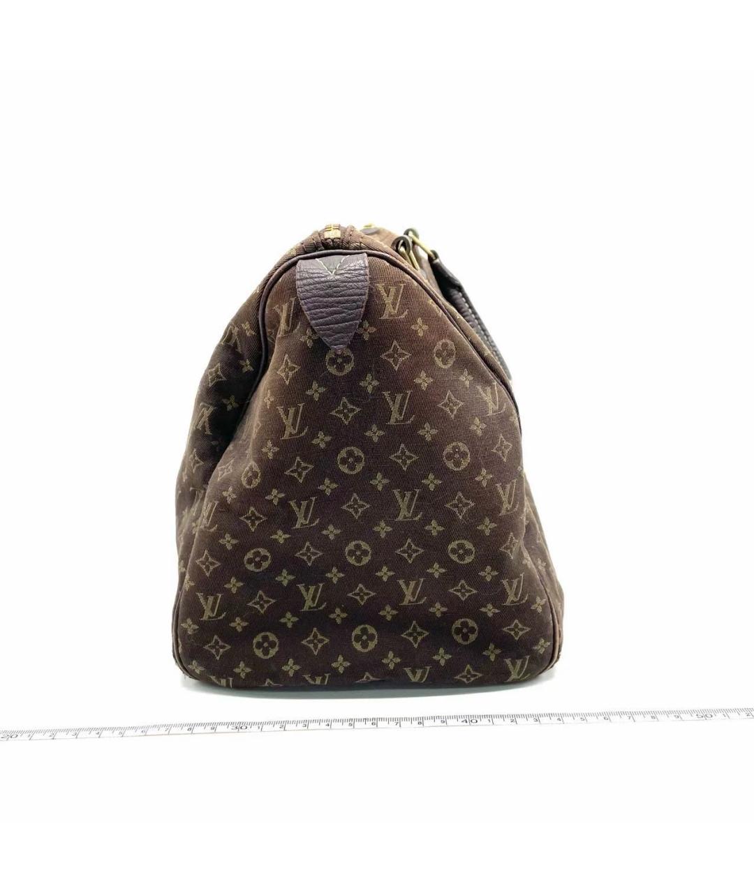 LOUIS VUITTON Коричневая тканевая дорожная/спортивная сумка, фото 5