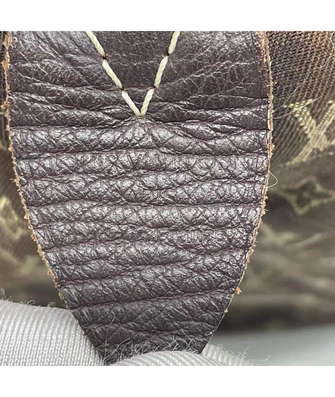 LOUIS VUITTON Коричневая тканевая дорожная/спортивная сумка, фото 8