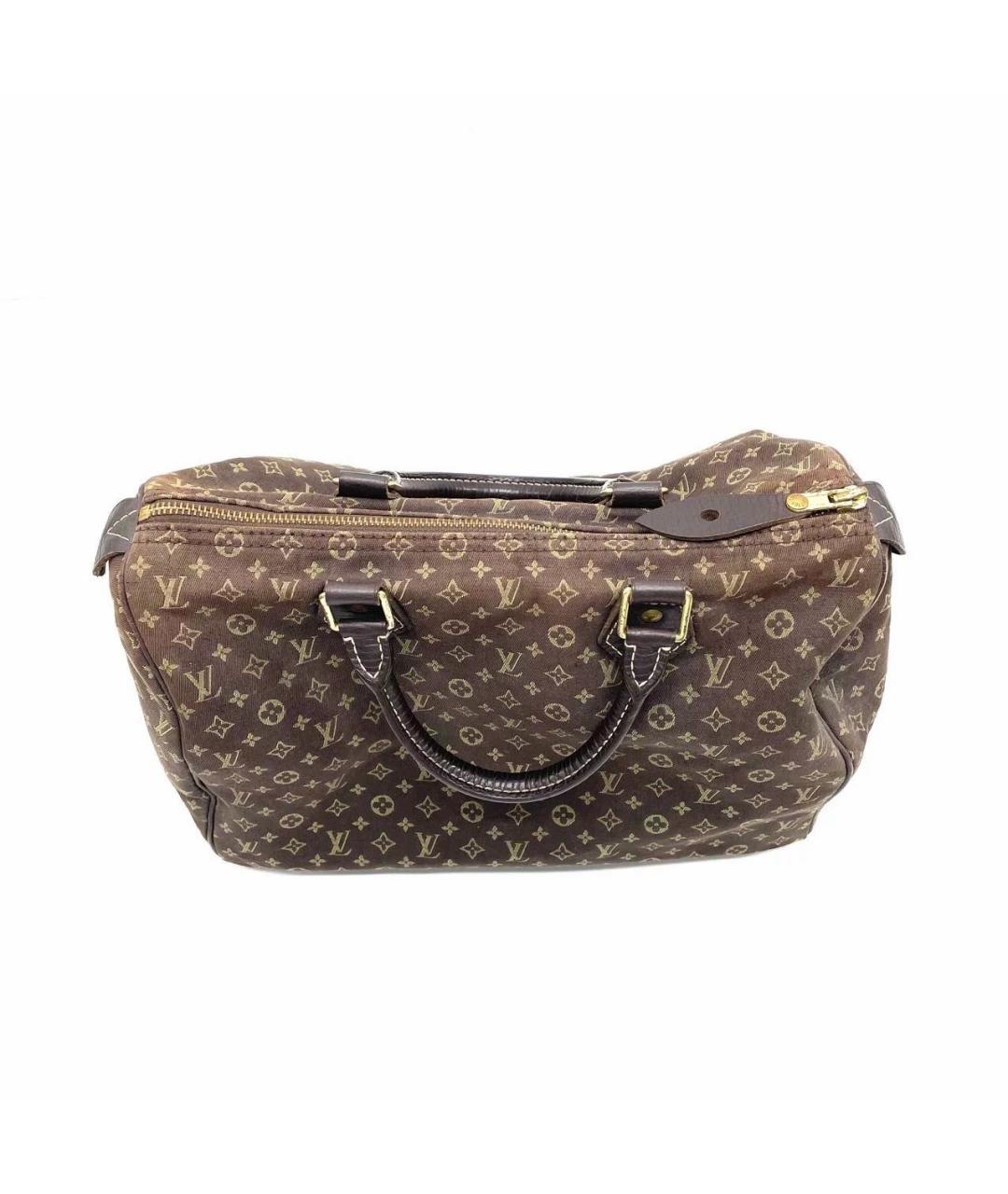 LOUIS VUITTON Коричневая тканевая дорожная/спортивная сумка, фото 3