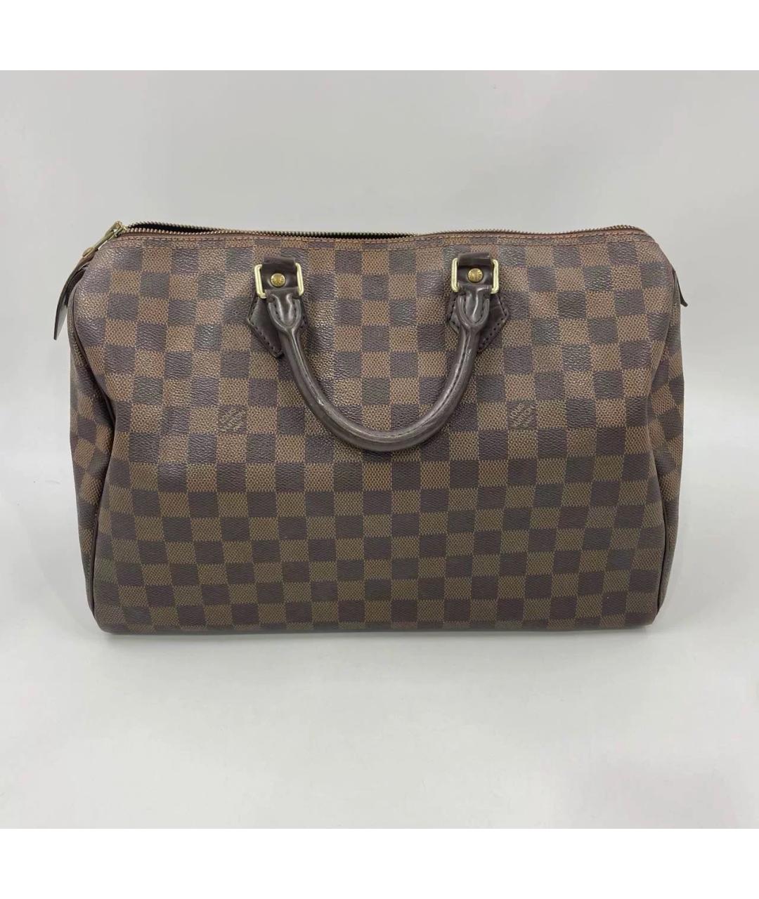 LOUIS VUITTON Коричневая сумка с короткими ручками, фото 9