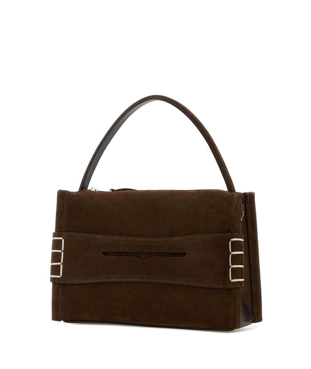 J.W.ANDERSON Коричневая кожаная сумка с короткими ручками, фото 2