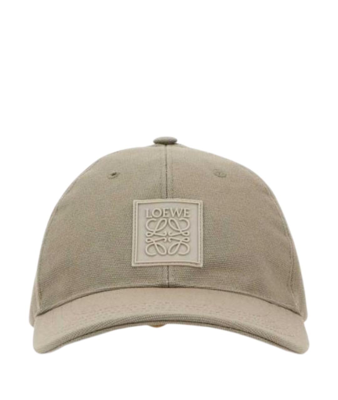 LOEWE Серая хлопковая кепка/бейсболка, фото 1