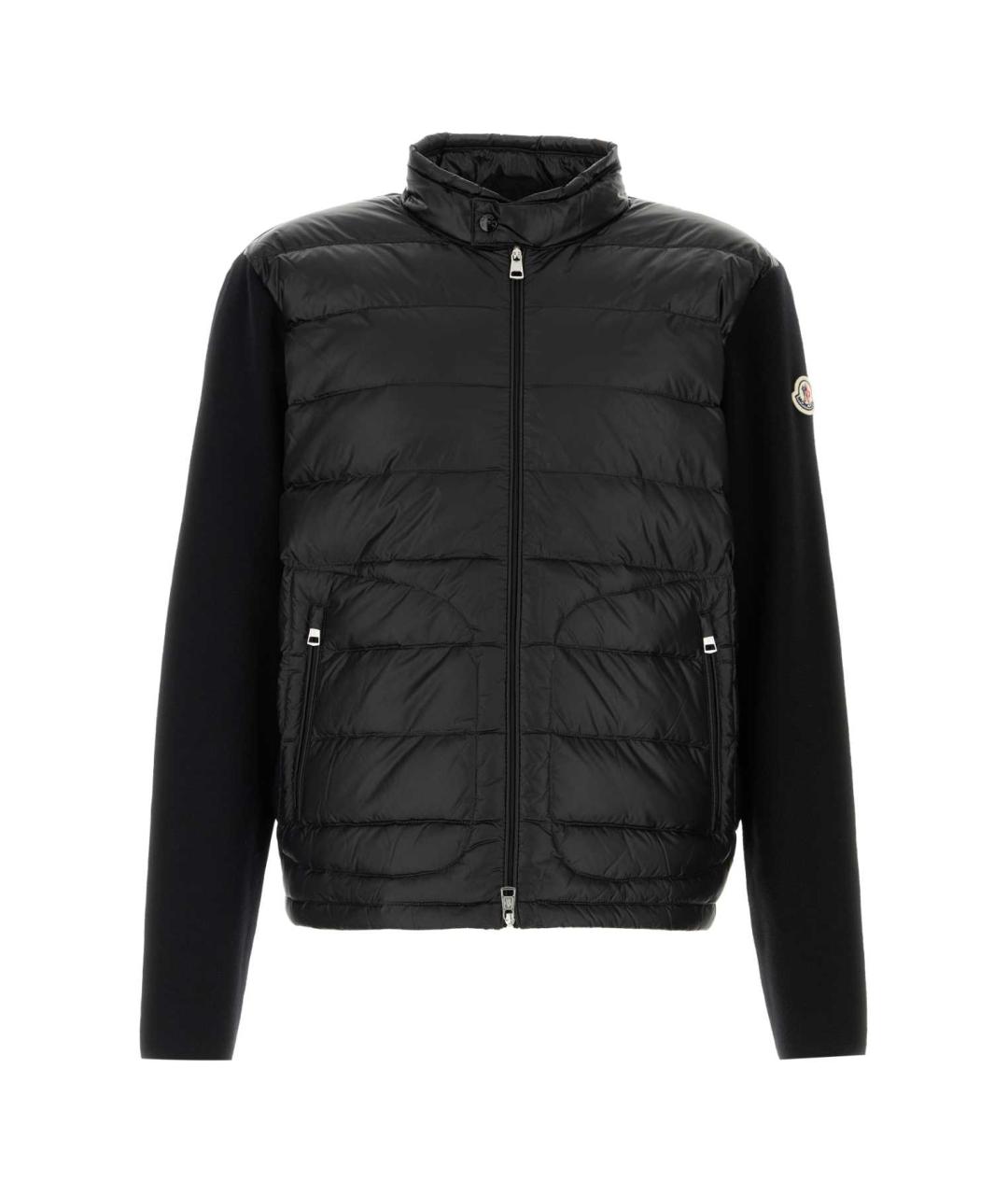 MONCLER Черный шерстяной кардиган, фото 1