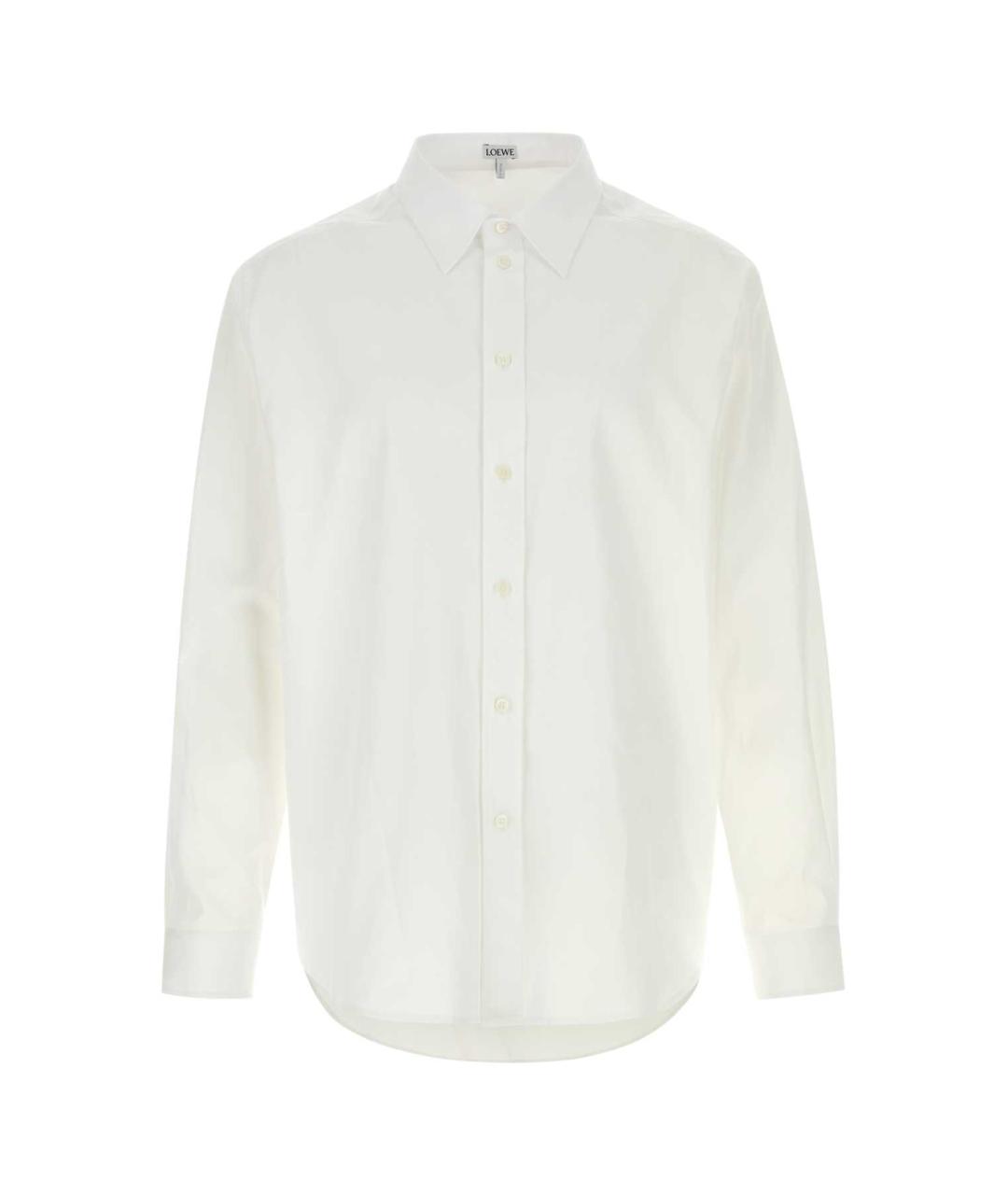 LOEWE Белая хлопковая кэжуал рубашка, фото 1