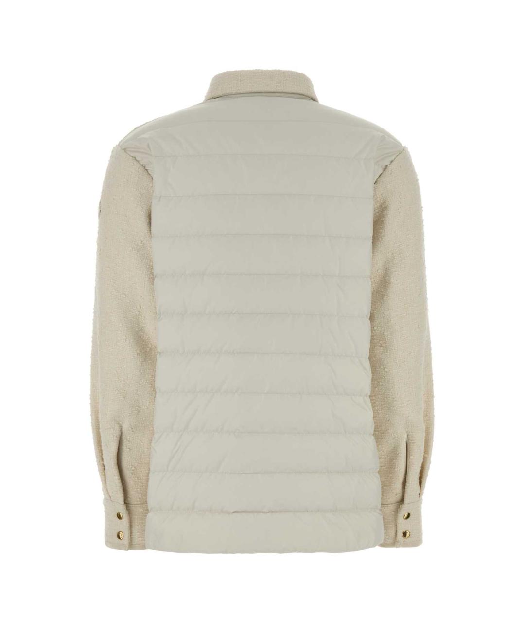 MONCLER Бежевая хлопковая куртка, фото 2