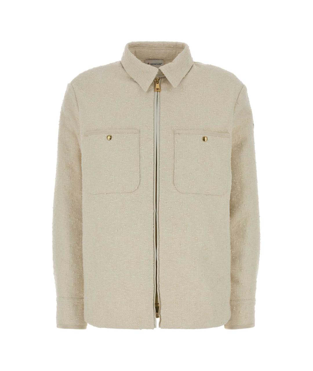 MONCLER Бежевая хлопковая куртка, фото 1