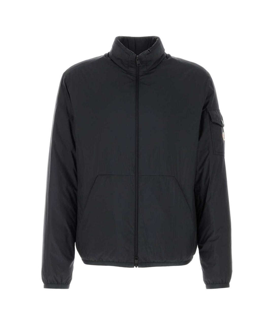 MONCLER Темно-синяя полиамидовая куртка, фото 1