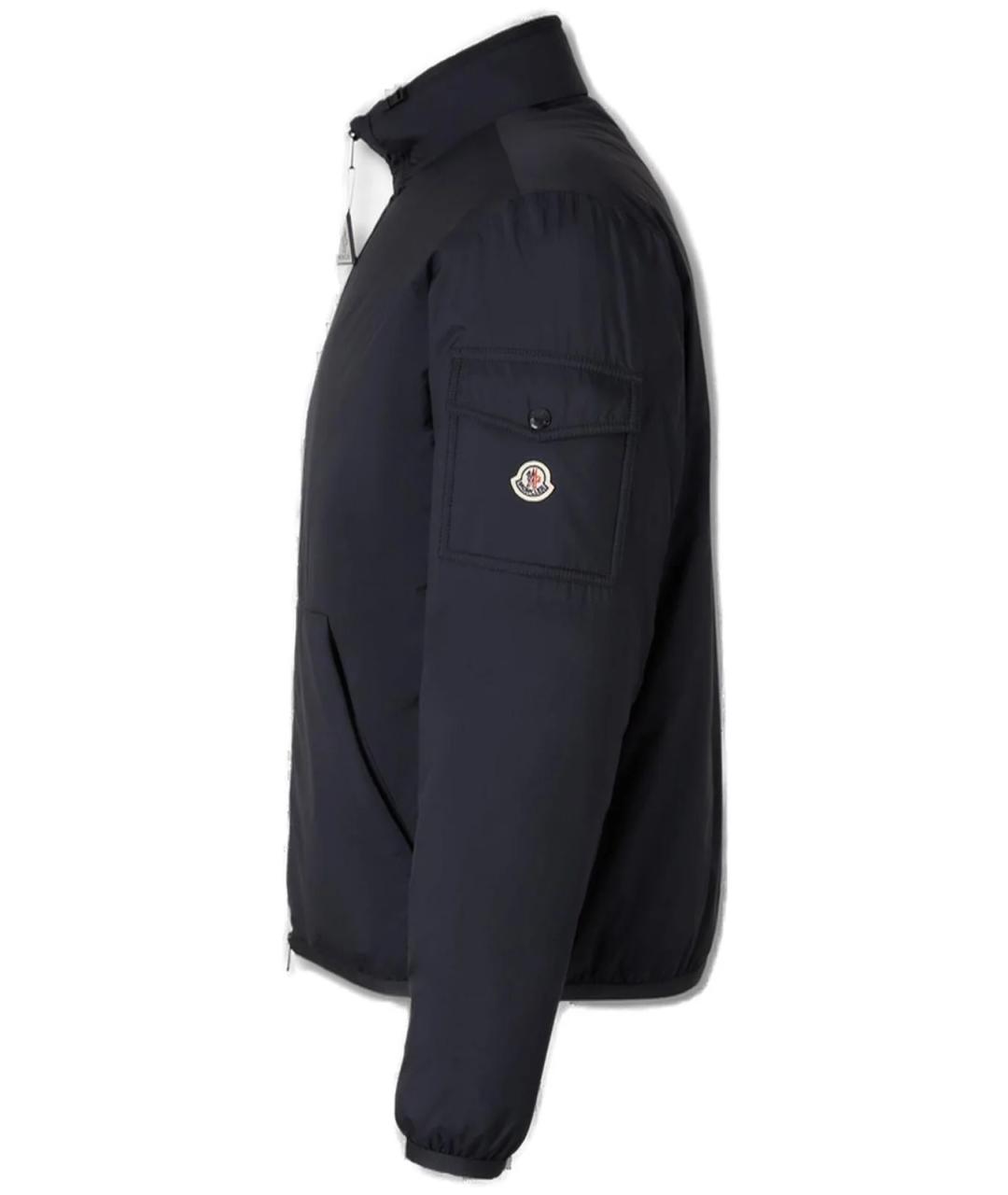 MONCLER Темно-синяя полиамидовая куртка, фото 3