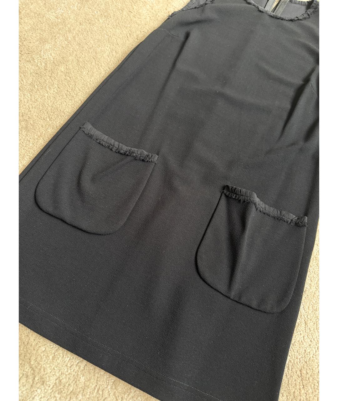 DOLCE&GABBANA Черное вискозное платье, фото 4