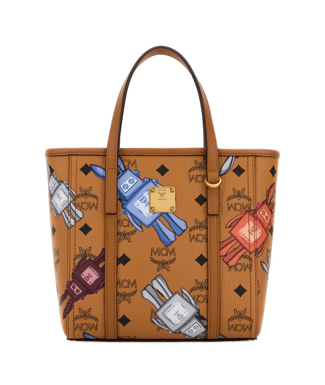 MCM Коричневая сумка тоут из искусственной кожи, фото 1