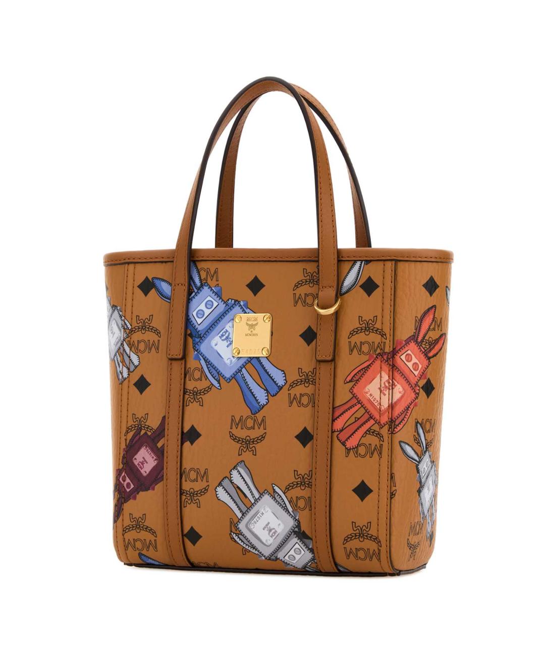 MCM Коричневая сумка тоут из искусственной кожи, фото 2