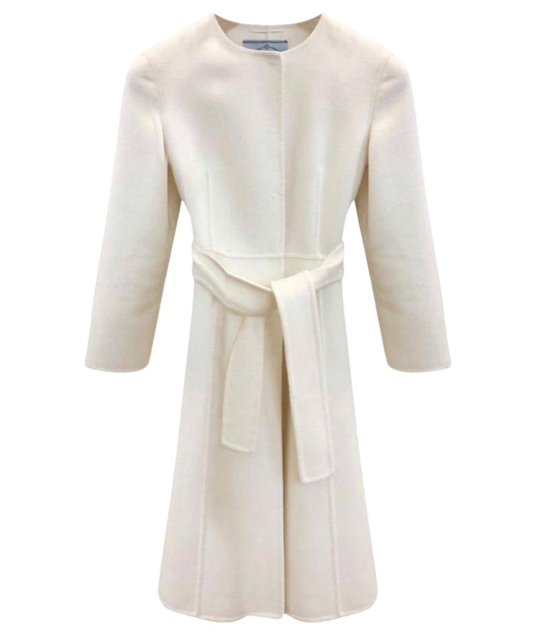 PRADA Белое кашемировое пальто, фото 1