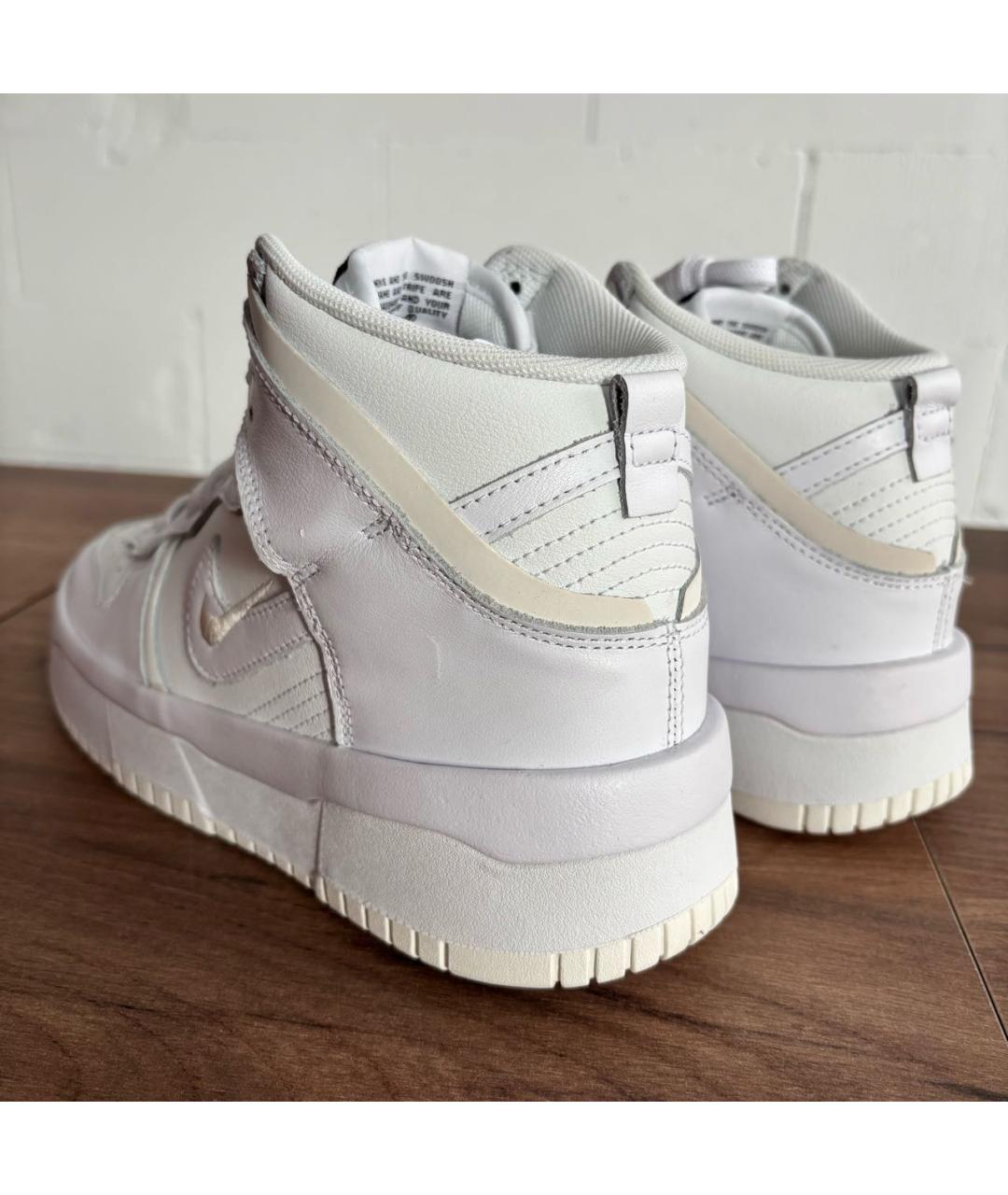 NIKE Белые кожаные кроссовки, фото 3