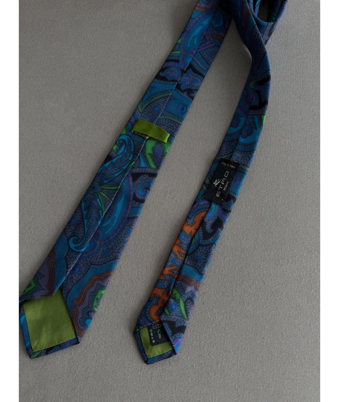 ETRO Синий шелковый галстук, фото 2