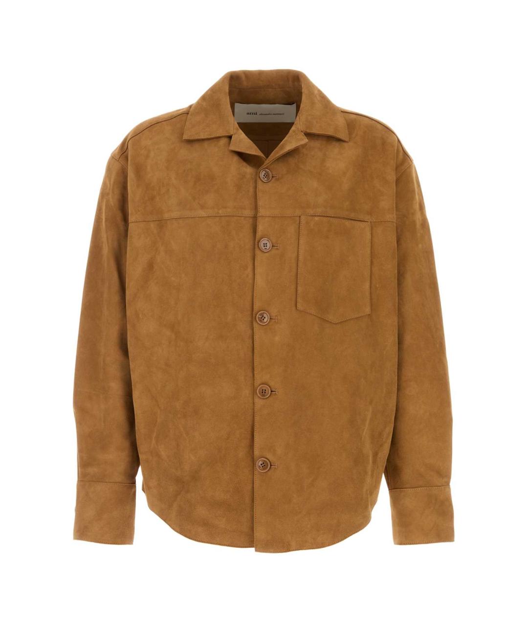 Ami Paris Бежевая замшевая куртка, фото 1