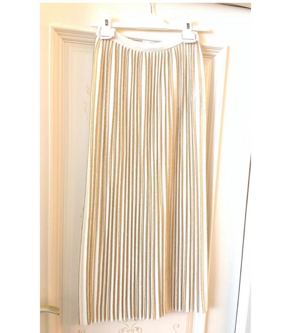 GUCCI Бежевая шерстяная юбка миди, фото 5