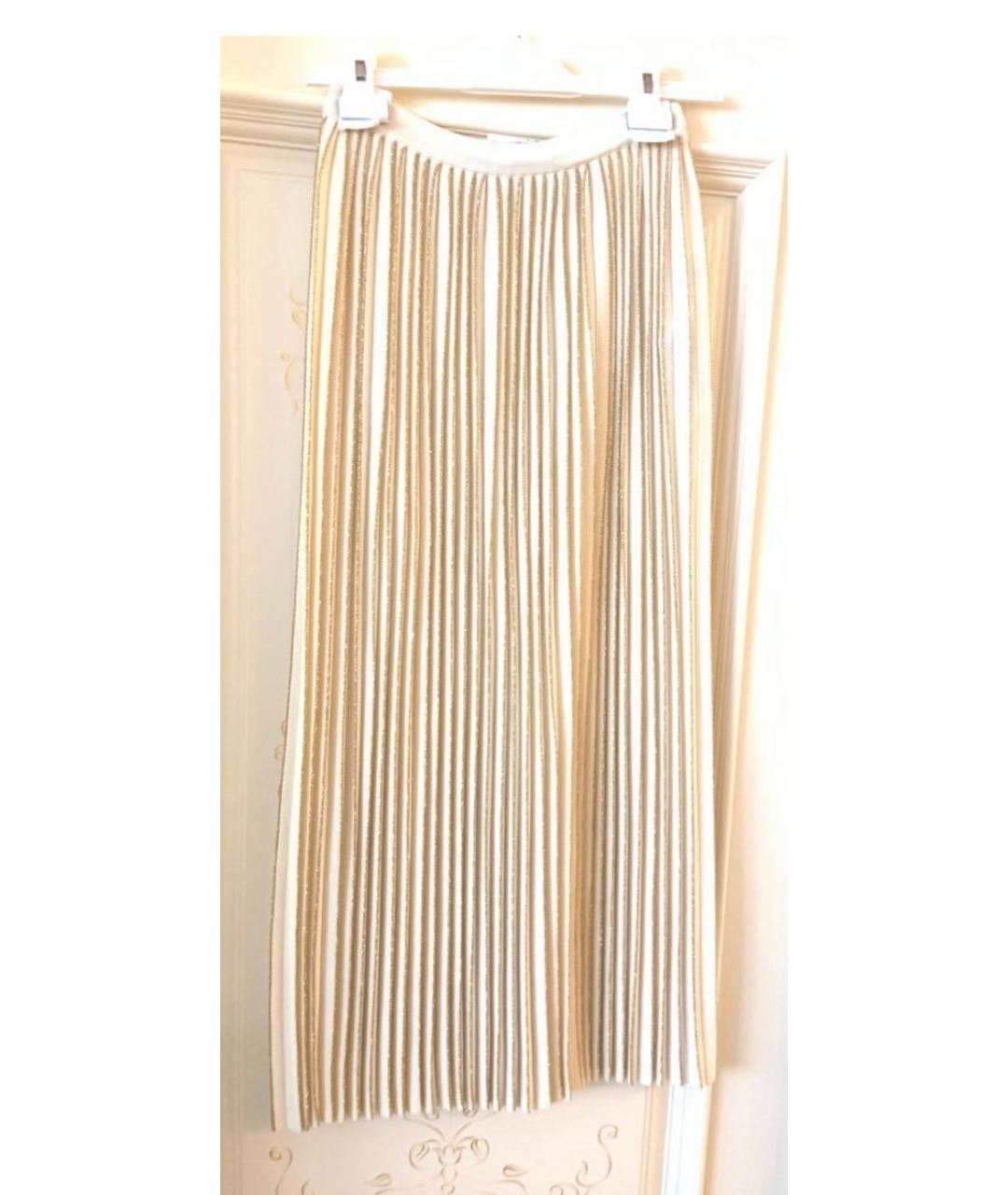GUCCI Бежевая шерстяная юбка миди, фото 2