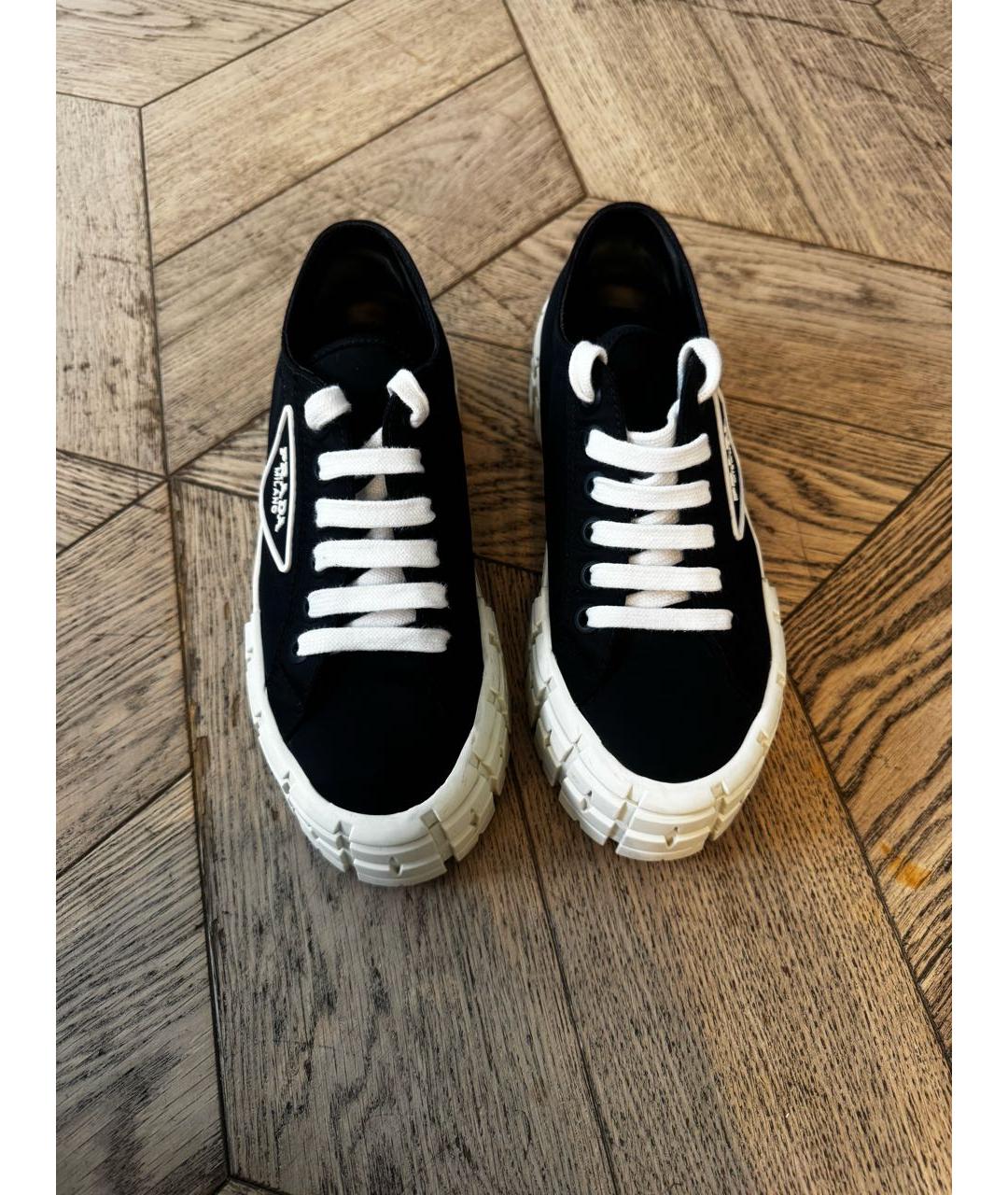 PRADA Черные кеды, фото 3