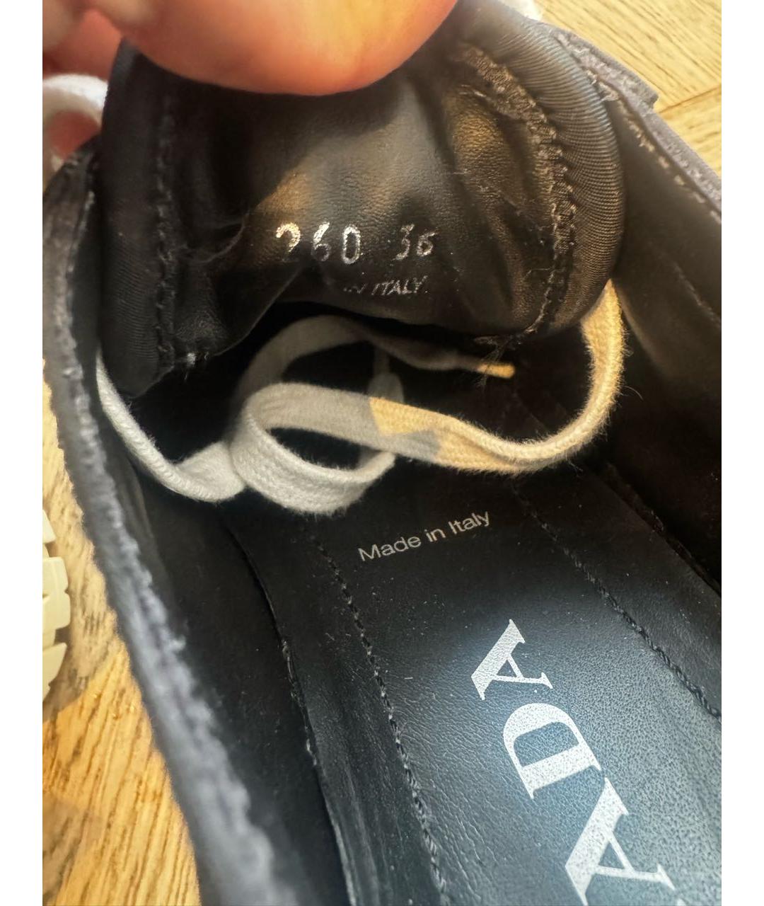 PRADA Черные кеды, фото 6