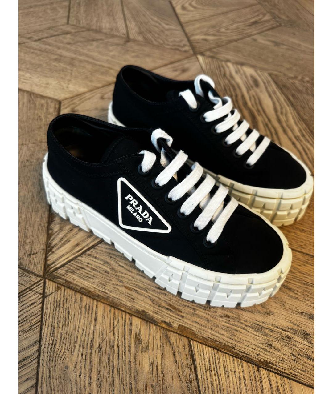 PRADA Черные кеды, фото 2