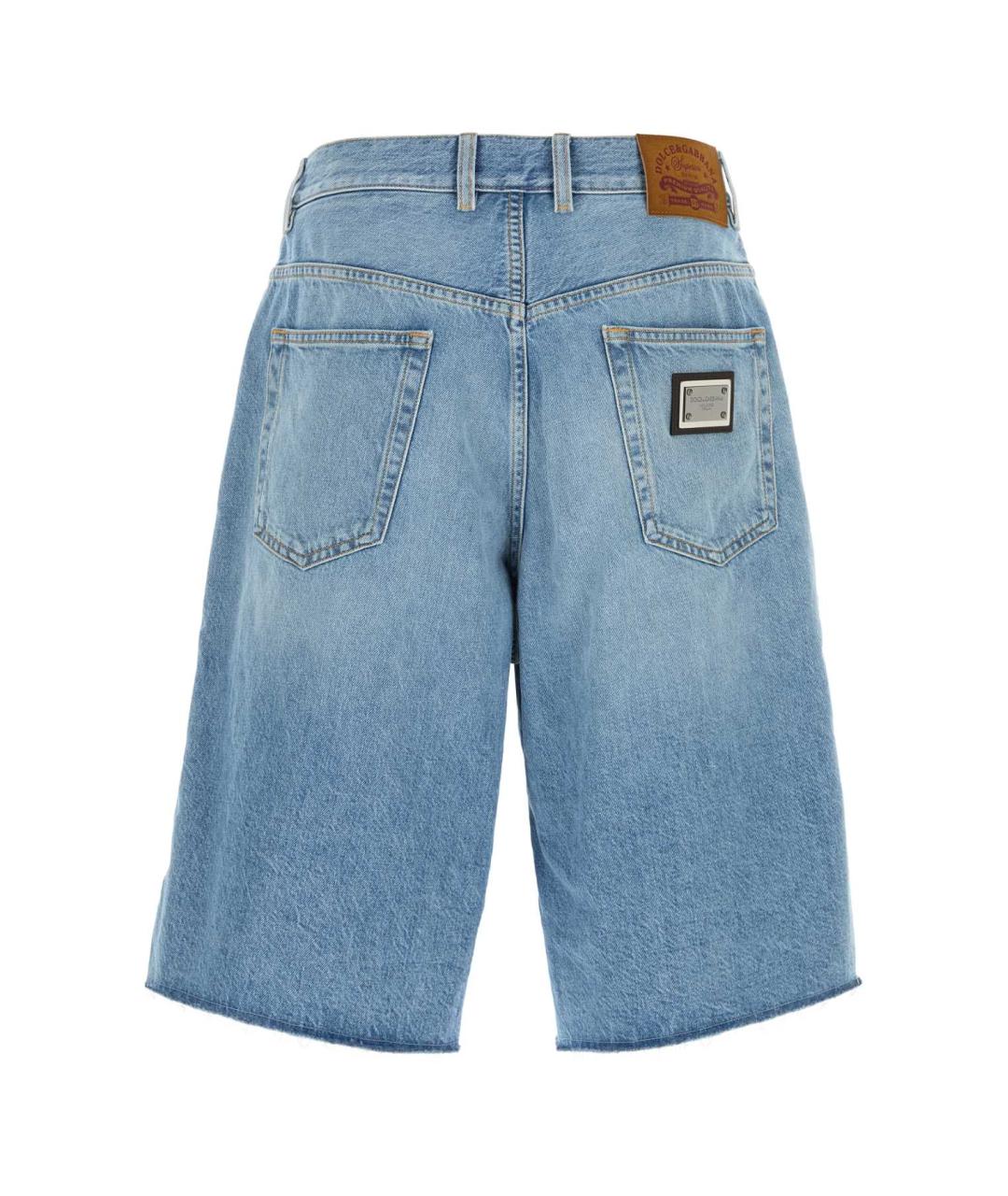 DOLCE&GABBANA Голубые хлопковые шорты, фото 2