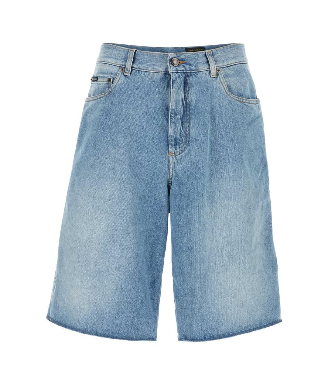 DOLCE&GABBANA Голубые хлопковые шорты, фото 1