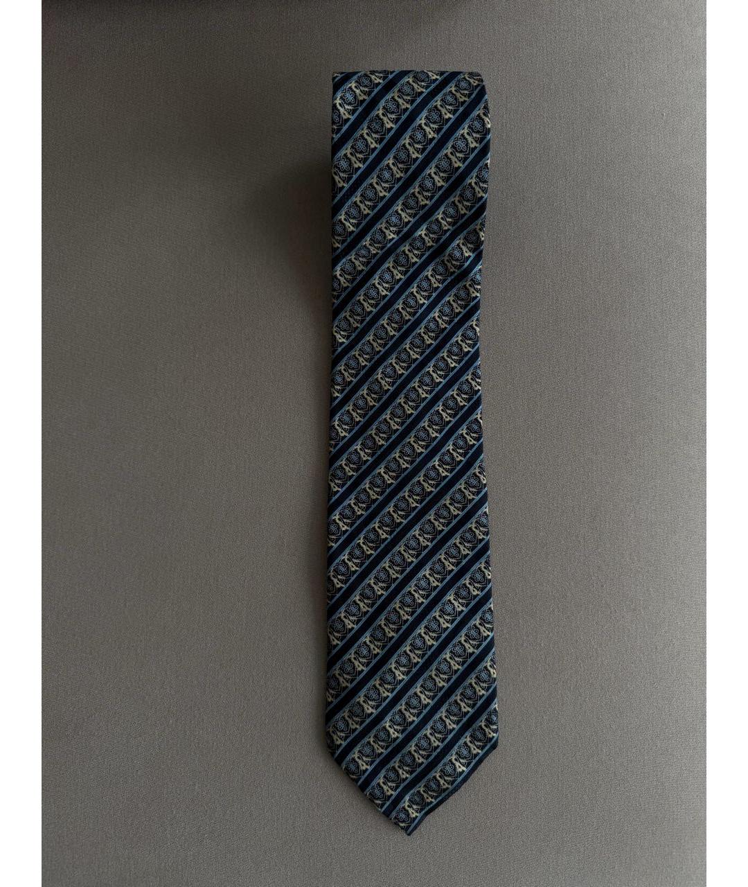 BRIONI Синий шелковый галстук, фото 4