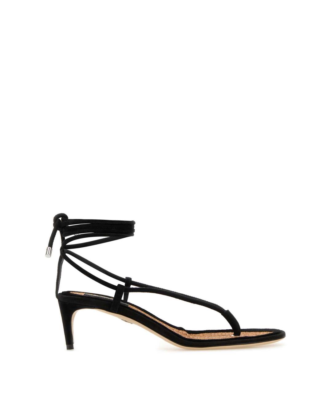 DSQUARED2 Черные кожаные босоножки, фото 1