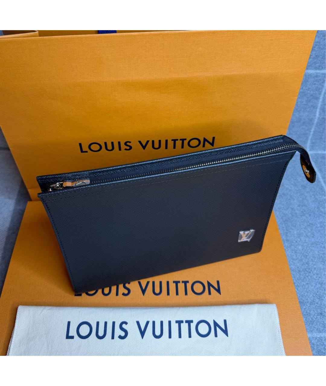 LOUIS VUITTON Черная папка для документов, фото 5