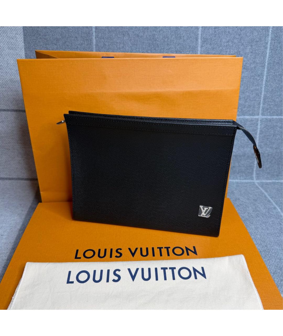 LOUIS VUITTON Черная папка для документов, фото 3
